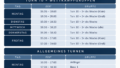 Trainingszeiten 2026/2027